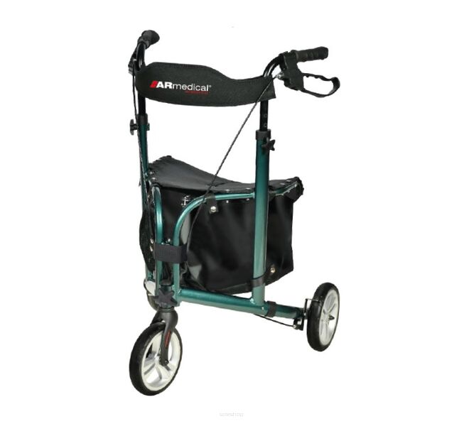 Balkonik trójkołowy aluminiowy z siedziskiem AR-030